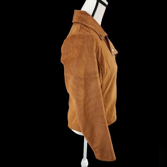 Bagatelle camel suede moto jacket - Picture 5 of 14